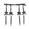Subblime Fetish Subblime Leather Leg Harness Juodas - Adjustable Chain Detail, One Size