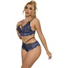 Subblime Sets Mėlyna Subblime 954062 Lingerie Set Lace Mėlyna S/M - Bra &amp; Panties Ensemble