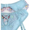 Subblime Sets Mėlyna Subblime 954109 Mėlyna Lingerie Set with Garter Belt, Floral S/M