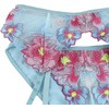 Subblime Sets Mėlyna Subblime 954109 Mėlyna Lingerie Set with Garter Belt, Floral S/M