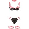 Subblime Sets Rožinė SUBBLIME 955304 Bra Set with Necklace Details Fluorescent Rožinė L/XL