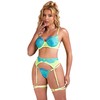 Subblime Sets Mėlyna SUBBLIME 955328 Lingerie Set Lace Žalias-Mėlyna L/XL Adjustable Elegant