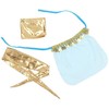 Subblime Sets SUBBLIME India Style Mėlyna Bralette Lingerie Set S/M - Gold Accent Design