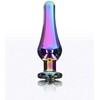 ToyJoy Twilight Bum Bijou Small Aluminum Plug with Rainbow Crystal 9.2cm