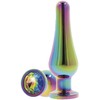 ToyJoy Twilight Bum Bijou Small Aluminum Plug with Rainbow Crystal 9.2cm