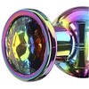 ToyJoy Twilight Bum Bijou Small Aluminum Plug with Rainbow Crystal 9.2cm