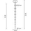 TOYJOY Flexible Silicone Intimate Bead System 34cm Juodas