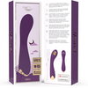 Treasure Hansel Curved Silicone Vibrator - WatchMe Compatible, 17.5cm, Violetinė