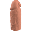 VirilXL Liquid Silicone V3 Extension Sleeve Brown 8.5cm Medical-Grade