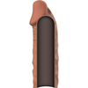 VirilXL Liquid Silicone V5 Extension Sleeve Brown 11cm Adjustable Fit