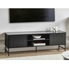 Beliani TV staliukas TV Stand GLASTONBURY Juoda 607590 (Juoda)