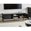 Beliani TV staliukas TV Stand GLASTONBURY Juoda 607590 (Juoda)