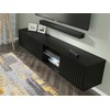 Homelando TV staliukas MITA_TV_STAND_156_BLACK_MAT (Matinė juoda)