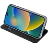 Dux Ducis atverčiamas dėklas SKIN PRO skirtas Samsung Galaxy S24 FE juodos spalvos