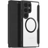 Dux Ducis Skin X Pro atverčiamas and magnetic ring Samsung S24 Ultra - dėklas telefonui juodos spalvos