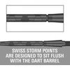 35 mm metalinės adatėlės Target Swiss Storm Onyx, juodos
