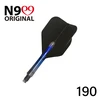 Koteliai L-style N9 Gradient L-SHaft 190, pilkos/mėlynos spalvos, trumpi