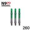 Koteliai L-style N9 Gradient L-SHaft 260, pilkos/žalios spalvos, vidutiniai