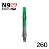 Koteliai L-style N9 Gradient L-SHaft 260, pilkos/žalios spalvos, vidutiniai