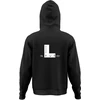 L-style džemperis su gobtuvu, XXXXL, juodas