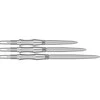 30 mm metalinės adatėlės Target Signature Swiss Points RST, sidabrinės