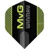Sparneliai Winmau Prism Delta - MvG, juoda/žalia spalvos