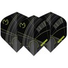 Winmau Prism Delta MvG dart flights juodas/žalias