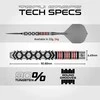 24 gramų strėlytės Winmau Fornax Parallel Switch Point 90% volframo