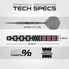 21 gramo strėlytės Winmau Fornax Tapered Switch Point 90% volfrmo