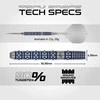 23 gramų strėlytės Winmau Lunaris Parallel Switch Point 90% volframo