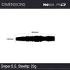 Strėlytės Winmau Sniper SE 2, 90%, 23 gramų