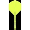 Winmau Fusion 2 standard - integruota kotelio ir standartinio sparnelio sistema, geltoni, ilgi