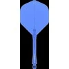 Winmau Fusion 2 standard - integruota kotelio ir standartinio sparnelio sistema, mėlyni, ilgi