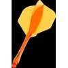 Winmau Fusion 2 - integruota kotelio ir standartinio sparnelio sistema, oranžiniai, ilgi