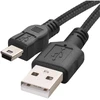 Emos USB-A 2.0 / mini USB-B 2.0 charging/data cable, 2m, juodas