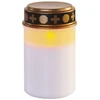Emos LED cemetery candle, 12,5 cm, 2x C, indoor and outdoor, vintage, timer