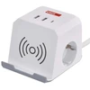 Emos Pailginimo kabelis Cube 2 m 2x lizdas + 2x USB A + 1x USB C + belaidis įkroviklis