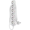 Emos Pailginimo laidas 1,4 m / 6 lizdai / baltas / PVC / 1 mm2