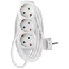 Emos Pailginimo laidas 2 m / 3 lizdai / baltas / PVC / 1 mm2