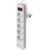 Emos Pailginimo laidas 3 m / 5 lizdai / jungiklis / baltas / 1× USB-A + 1× USB-C / 1,5 mm2