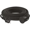 Emos Pailginimo laidas lauko naudojimui, 25 m / 1 lizdas / juodas / guma-neoprenas / 250 V / 2,5 mm2