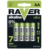 EMOS šarminės ultra LR6 AA baterijos, 4 vnt. pakuotė