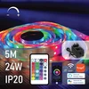 SpectorLight LED juostos rinkinys SPECTOR LIGHT, 24 W, RGB+CCT, dimeriuojamas, Smart Wi-Fi + pultelis, 5 m