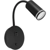 Struhm Sieninis šviestuvas Gu10 Zula USB A USB C juodas