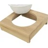 Gyvūnų dubuo, keraminis - Trixie dubuo su laikikliu, keraminis/bambukinis, 0,25 l/ø 12 cm/15 × 5 × 15 cm