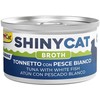 Konservuotas ėdalas katėms - Gimborn SHINYCAT TUNAS SU BALTA ŽUVIMI 70g