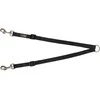 Trixie Pavadis premium dviems šunims XS-M 40 - 70 cm / 15 mm, juodas