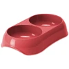 Placek Bļoda dzīvniekiem, plastmasa : Magic Cat Plastic Double Bowl, red,23*13cm