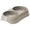 Placek Bļoda dzīvniekiem, plastmasa : Magic Cat Plastic Double Bowl, pilkas,23*13cm