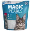 Magic Cat Placek Silikoninis smėlis kačių tualetui : MAGIC PEARLS Ocean Breeze 7,6 l